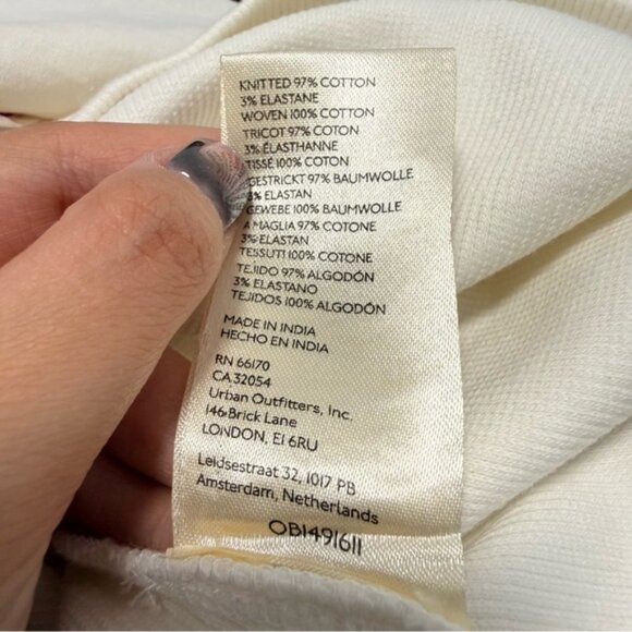 Anthropologie Maeve Poplin Ruffle Tube Top White size XS - Picture 6 of 7